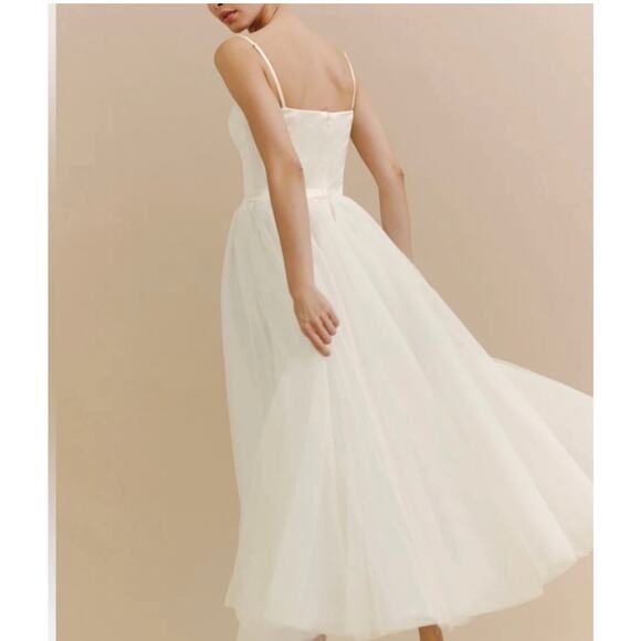 NWT Reformation Alouette Dress in Fior di Latte Sz 8 - Picture 2 of 14